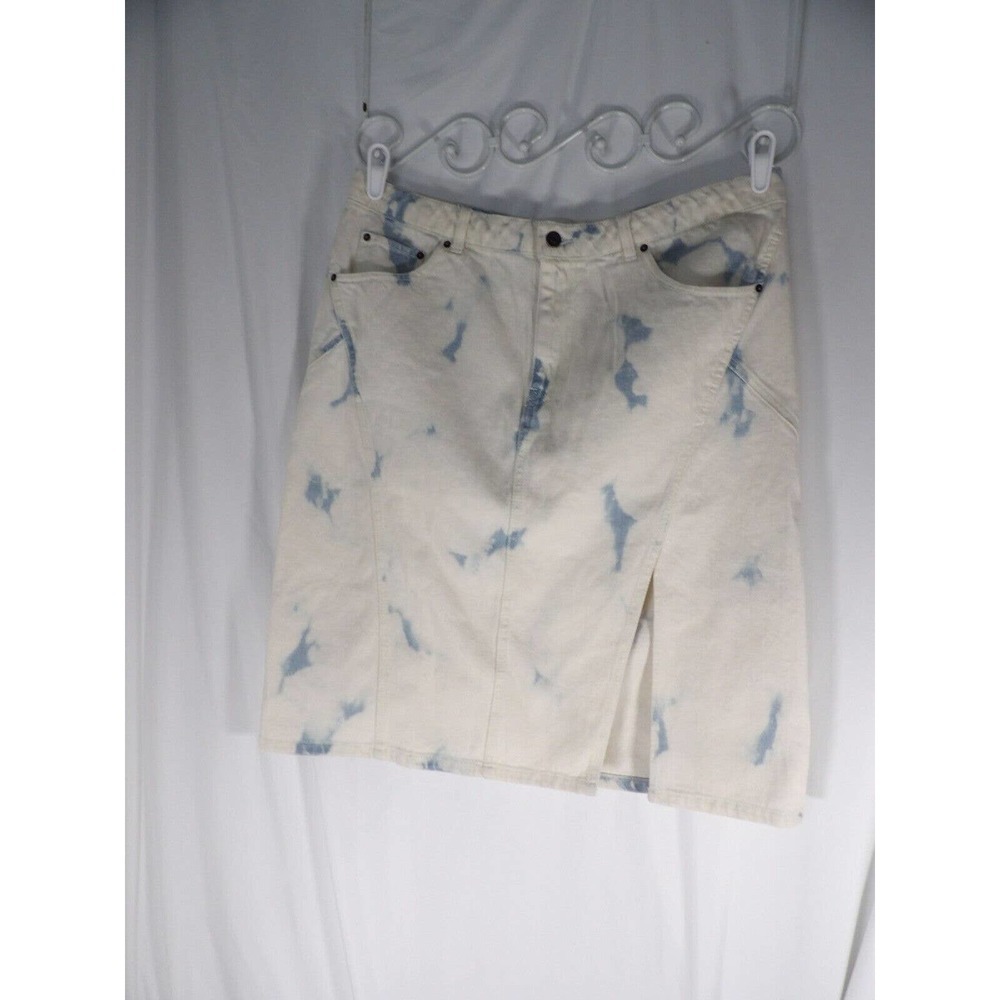 Future Collective With Gabriella Karefa-Johnson Womens White Mini Skirt Size 14